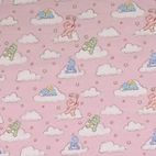 Care Bears, pink - Trikåtyg