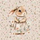 Söt kanin flicka - Panel