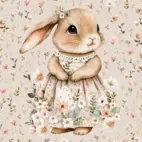 Söt kanin flicka - Panel