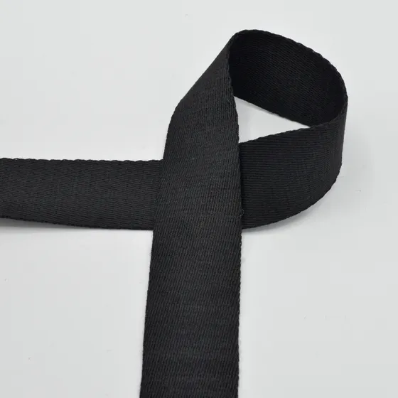 Svart - Soft, väskband, 40mm