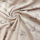 Dinos, Beige - Stretch Frotte'