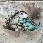 Mother dino love, sand - Zelected By ZannaZ