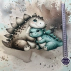 Mother dino love, green - Zelected By ZannaZ