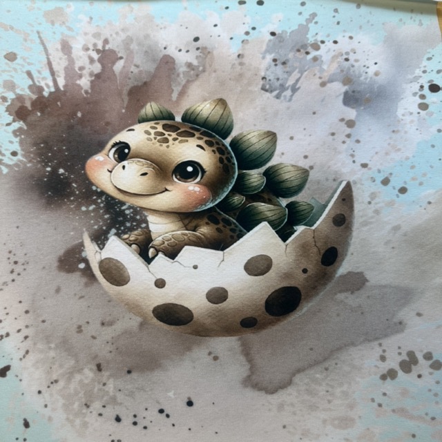 Nykläckt dino, grön - Zelected By ZannaZ