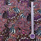 Paisley, cerise - Viscose jersey