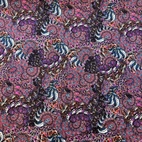Paisley, cerise - Viscose jersey