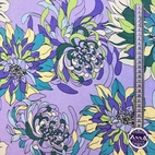 Flowers Dusty Lilac - Viscose jersey