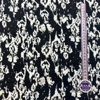 Stains, Black - Seersucker print