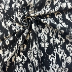 Stains, Black - Seersucker print