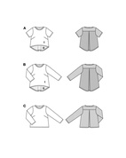 Burda 5831 - Blus Top - Dam