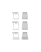 Burda 5832 - Kjol - Dam