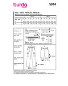 Burda 5814 - Byxa Shorts - Herr