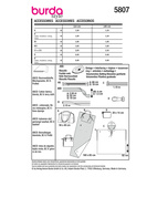 Burda 5807 - Badkläder - Väska