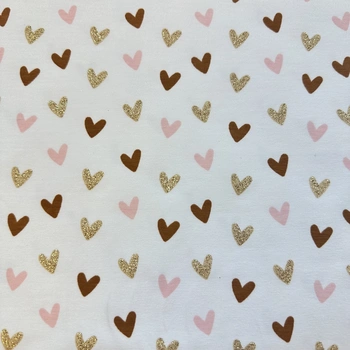 Sparkling hearts - Trikåtyg