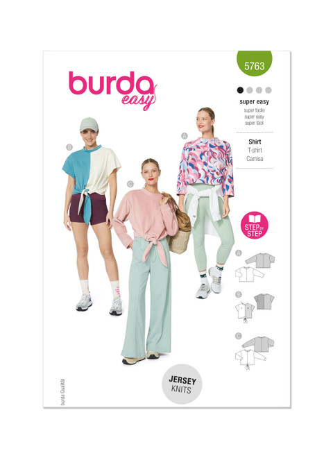 Burda 5763 Misses T-shirts