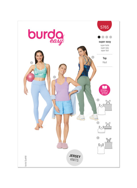 Burda 5765 Misses' toppar