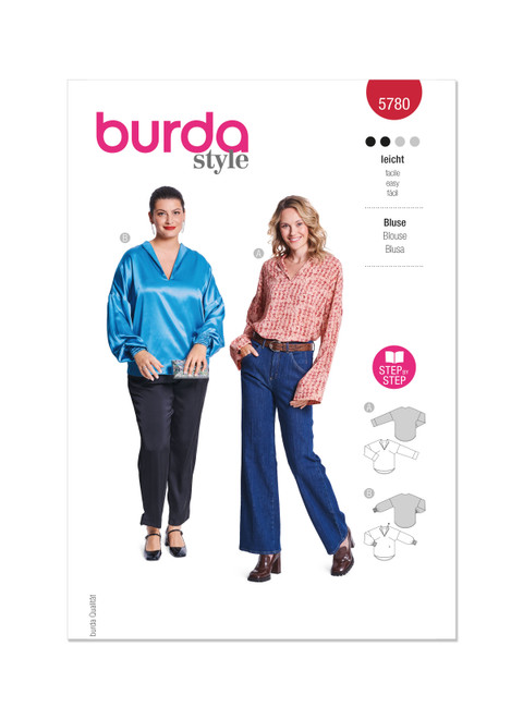 Burda 5780 Misses' Blus