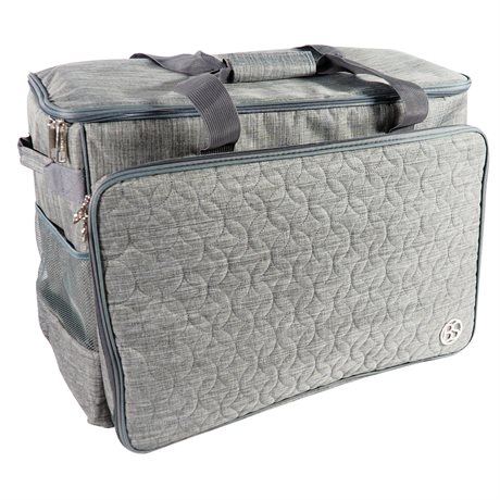 Symaskinsväska -Grå Quiltad XL