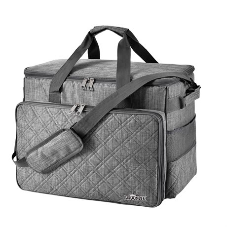 Symaskinsväska - Grå Quiltad