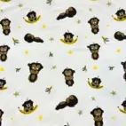 Apa med banan - Trikåtyg