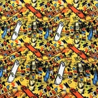 Skate, gul - Trikåtyg