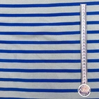 Ribbstickat - Grå/Blå