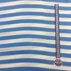 Ribbed knit - Light blue/ White