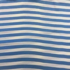 Ribbed knit - Light blue/ White