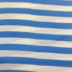 Ribbed knit - Light blue/ White