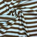 Ribbstickat - Brun/Baby Blå