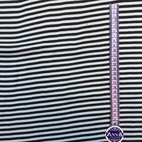 Ribbstickat - Brun/Baby Blå Smal