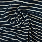 Ribbstickat - Navy/Guld glitter