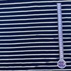 Ribbstickat - Navy/Guld glitter
