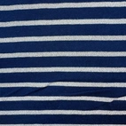 Ribbstickat - Navy/Guld glitter
