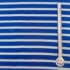 Ribbstickat - Blå/Grå