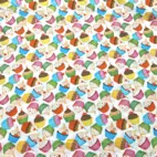 Bomullstyg ,Vävt - CupCakes Light