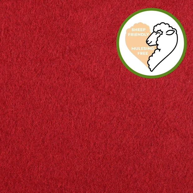 Wool fleece - burgundy