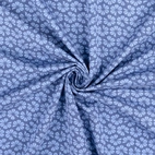 flower blue - Knit fabric