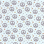 Peace, ljusblå - Trikåtyg