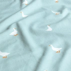 Liten gås, ljusblå-grön- Trikåtyg