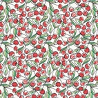 Körsbär - Trikåtyg