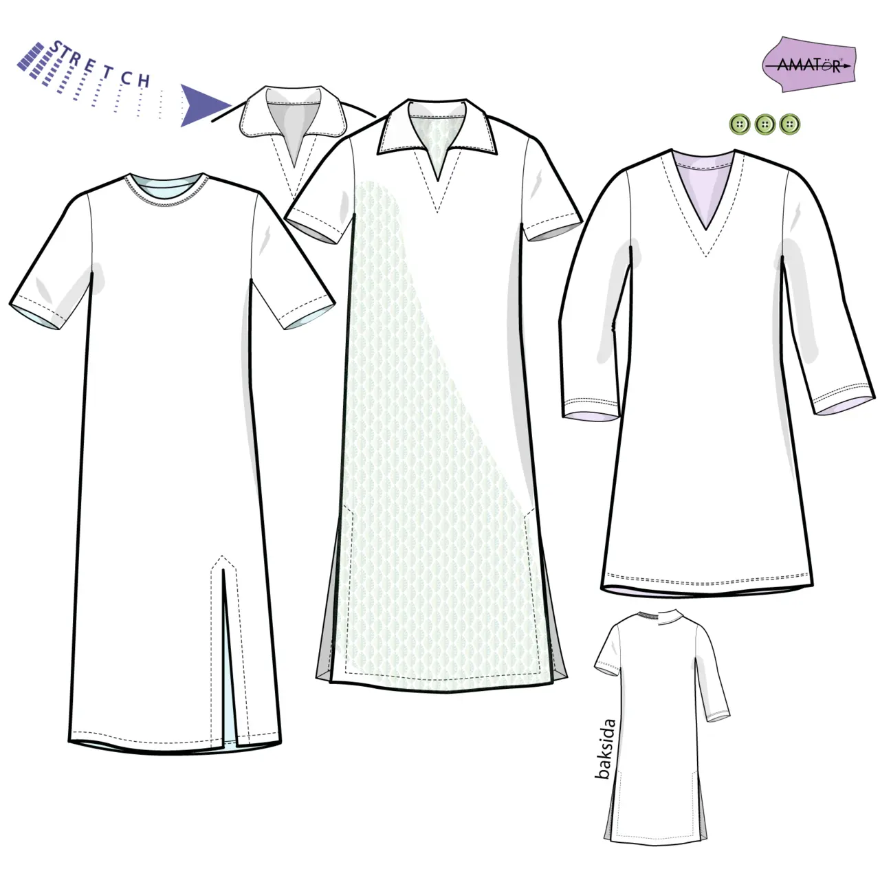 Klänning Joy, 2V24, 34 - 60 34-46