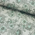 Flower, green - Muslin