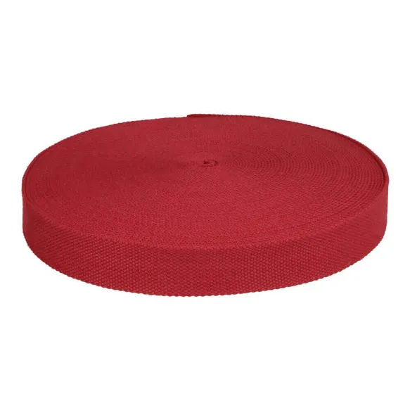 Väskband, 32mm - Djup röd