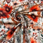 Mirjam, blå - Trikåtyg