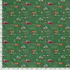 Cars, green - Jersey fabric