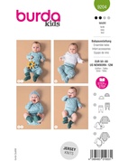 Burda 9204 - Byxa Jumpsuit Tröja - Baby