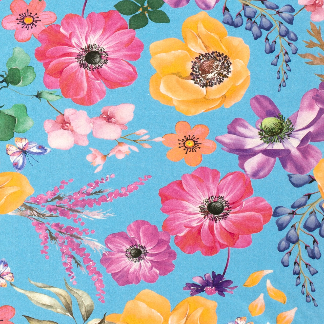 Saga, turquoise - Knit fabric