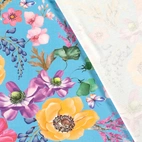 Saga, turquoise - Knit fabric