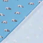 Ambulanser, ljusblå - Trikåtyg